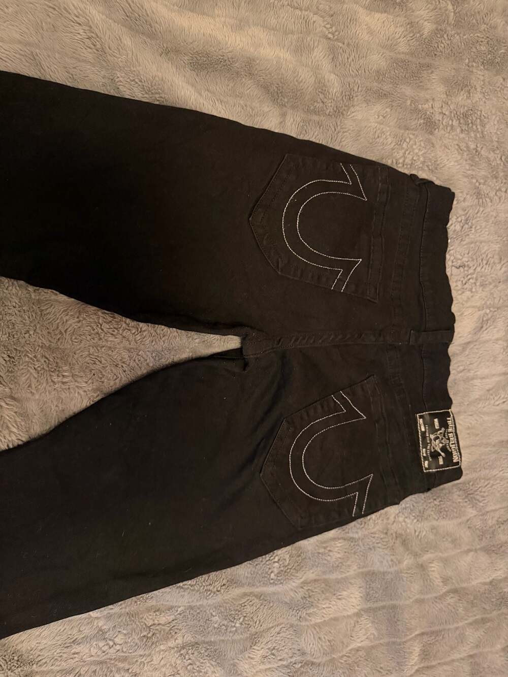 True Religion Geno Relaxed Slim Jeans Black Size 34